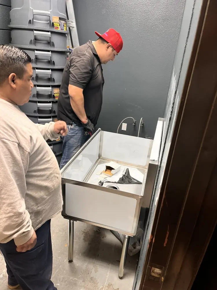 Commercial plumbing and sink installation in Lakewood Village